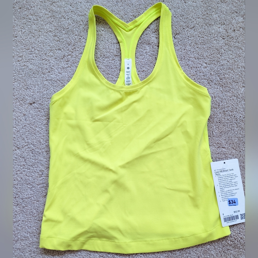 Lululemon cool RB Short tank nulu